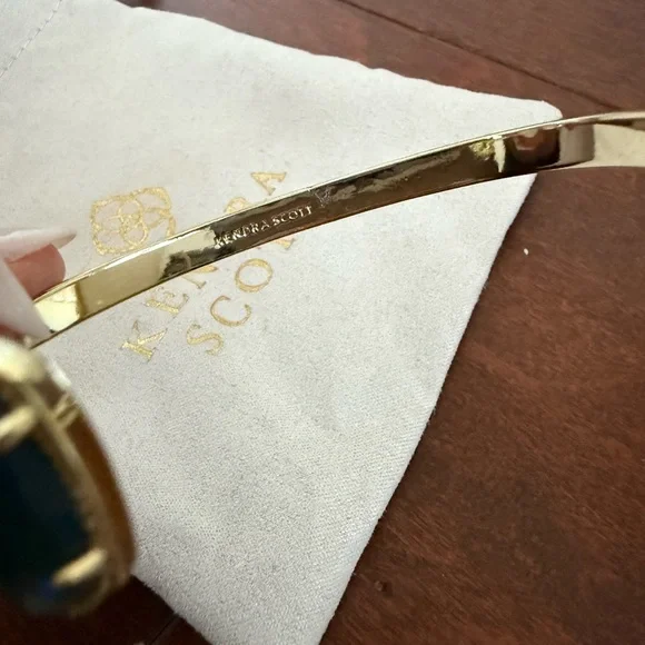 Kendra Scott Gold Bracelet with Teal Accents - Picture 3 of 4